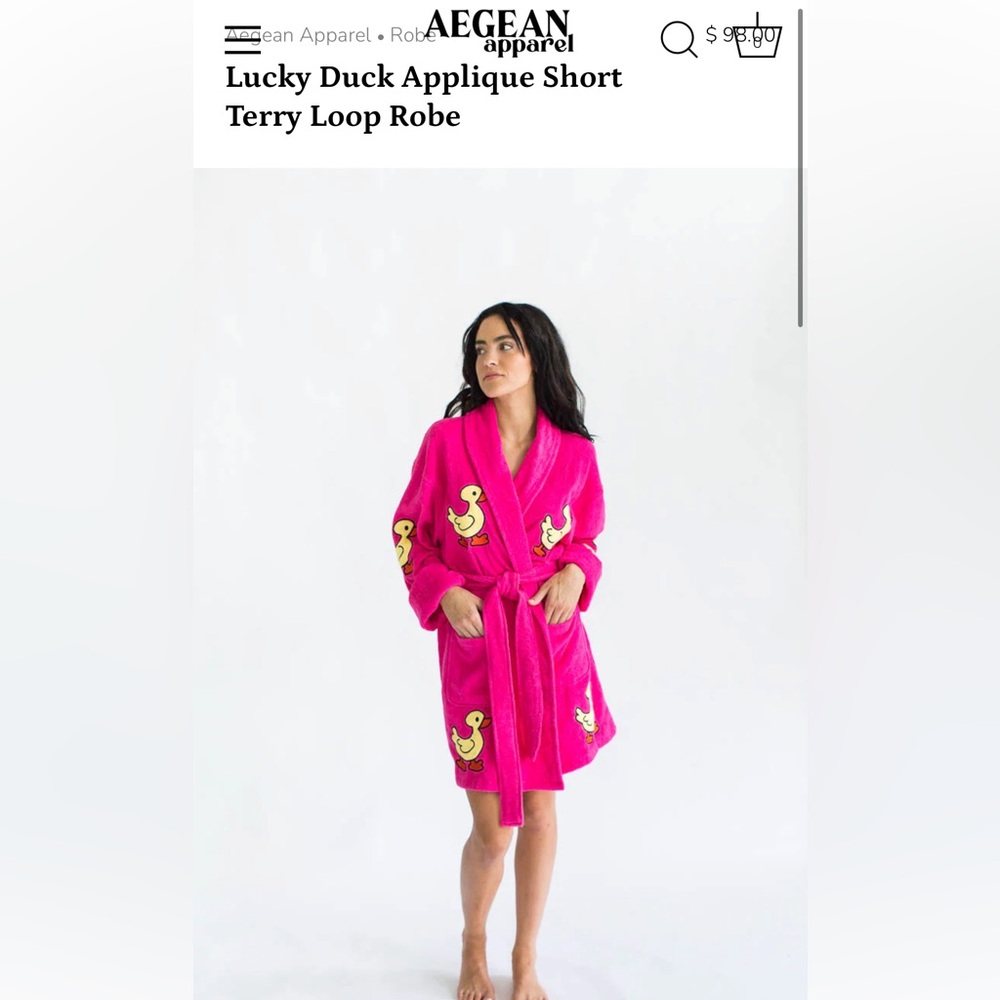 Aegean Apparel Duck Short Robe